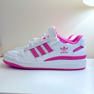 COPY - Adidas Pink and White Forum Low Sneakers